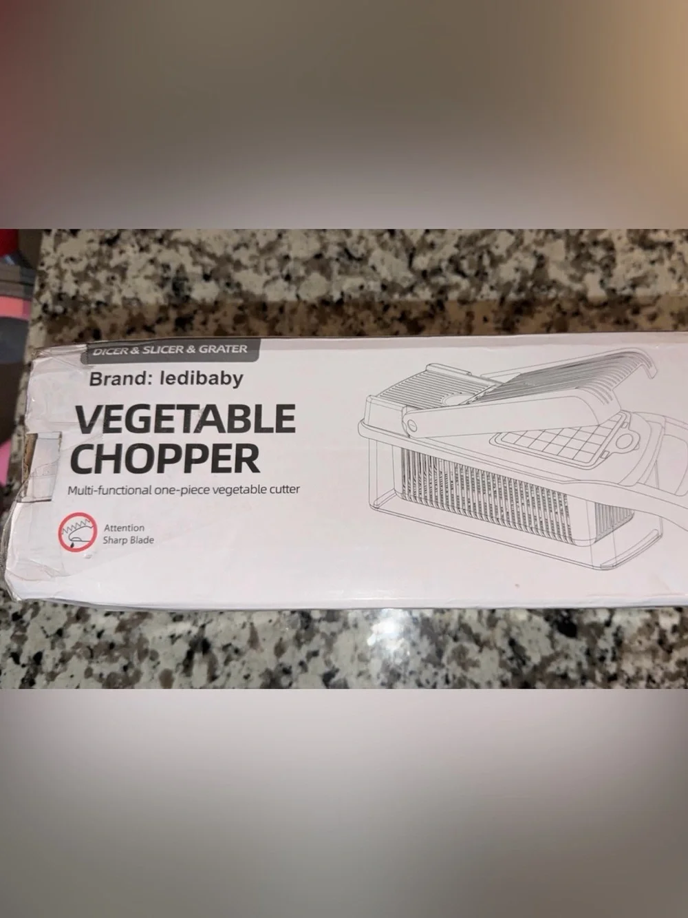 Multi-Blade Vegetable Chopper & Slicer - Black with Lime Green Blades